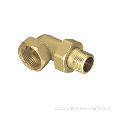 Brass 90 degree elbow with union H859B